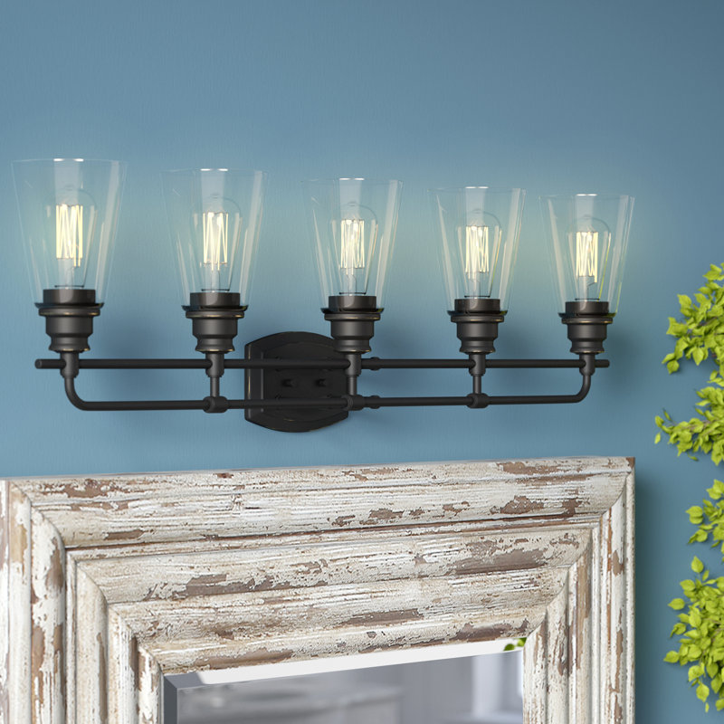 Laurel Foundry Modern Farmhouse Clayton 5Light Vanity Light & Reviews